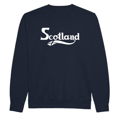 Fancy Scotland Text (White) Sweatshirt