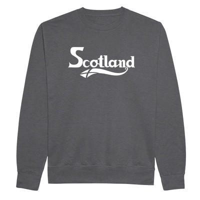 Fancy Scotland Text (White) Sweatshirt