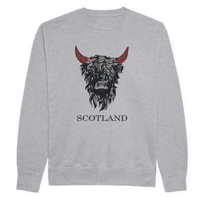 Scotland Tartan Highland Cow Sweatshirt