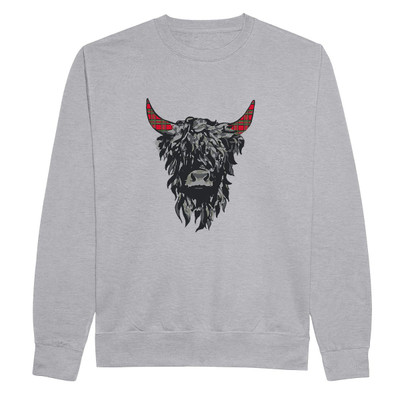 Tartan Highland Cow Sweatshirt