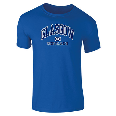 Glasgow Saltire Harvard Kids T-Shirt