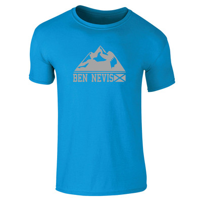 Ben Nevis Mountain (Grey) Kids T-Shirt