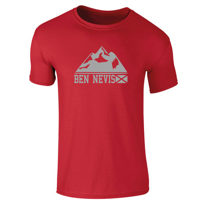 Ben Nevis Mountain (Grey) Kids T-Shirt