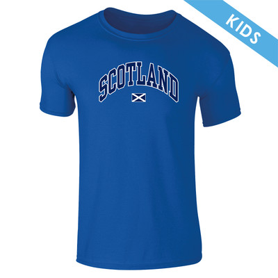 Scotland with Saltire Harvard Kids T-Shirt