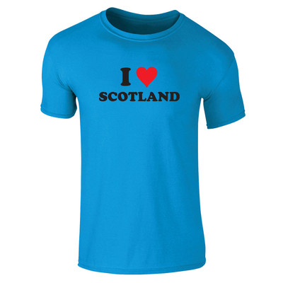 I Love Scotland (Black) Kids T-Shirt