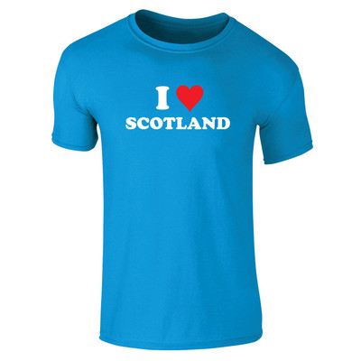 I Love Scotland (White) Kids T-Shirt