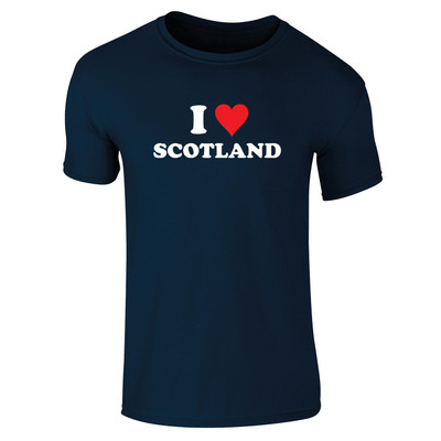 I Love Scotland (White) Kids T-Shirt