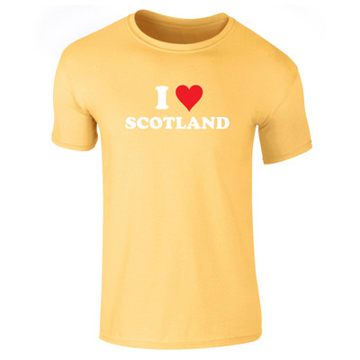 I Love Scotland (White) Kids T-Shirt