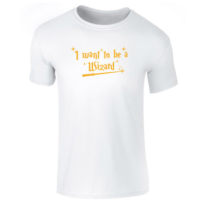 I Want To Be A Wizard Kids T-Shirt