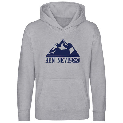 Ben Nevis Mountain (Navy) Kids Hood