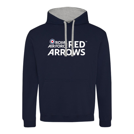 Large Red Arrows Logo Contrast Hoodie