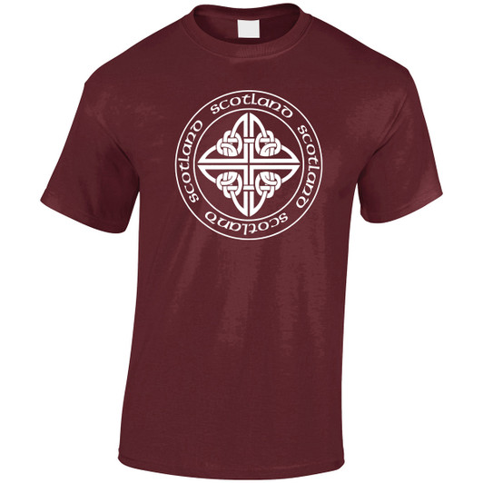 Scotland White Celtic Diamond T-shirt