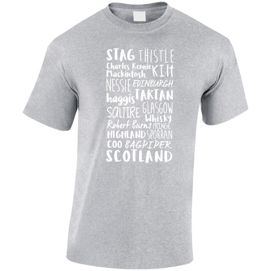 Scottish font multiple phrases T-shirt