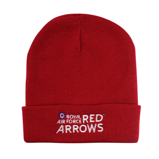 RA050-MC50-RE Red Arrows Embroidered Turn Up Hat Red