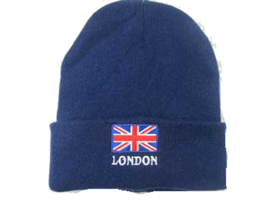 C2202E-N Union Jack Ski Hat - Navy