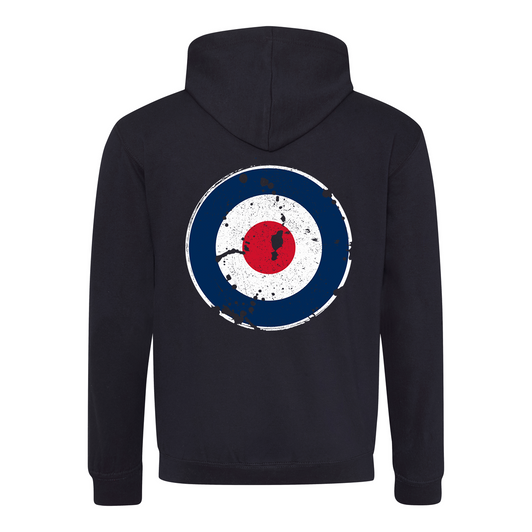 Kid's Royal Air Force printed contrast hoodie - Navy blue