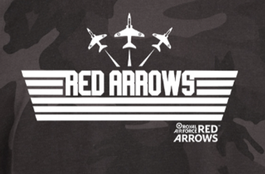 Official Red Arrows Aviator Stripes PRINT DESIGN
