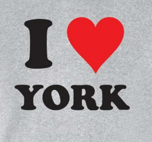 I Love York (Black) PRINT DESIGN