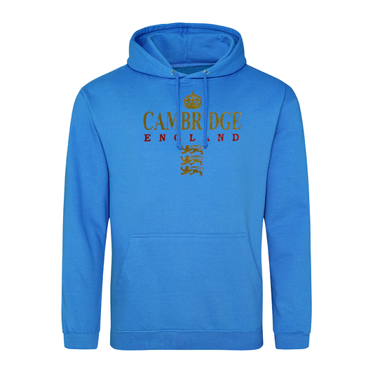 CAMBRIDGE England 3 LIONS printed hoodie