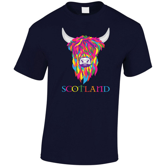 Multi-Colour Cow Adult T-shirt