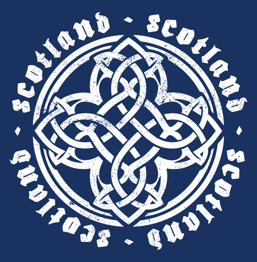 Gothic Celtic Knot Roundall - White - Adult Sweatshirt