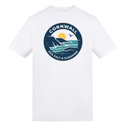 Cornwall Sea Salt & Sunshine Adult T-shirt