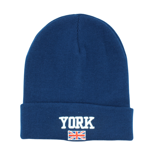 York 3D Emb Beanie - Ink Blue