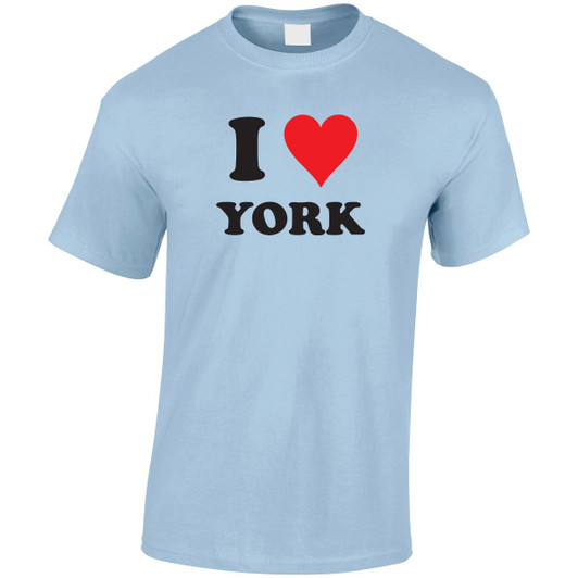 (DP)#I Love York (Black) T-Shirt