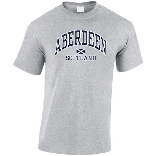 (HP)#Aberdeen Saltire Harvard T-Shirt