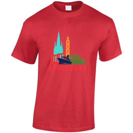 (HP)#Colourful Edinburgh Icons  T-Shirt