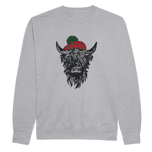 Highland Cow with Hat Sweatshirt