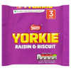 Yorkie Raisin & Biscuit Chocolate Bar 3 Pack 3x44g