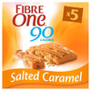 Fibre One 90 Calorie Salted Caramel Square Bars 5x24g