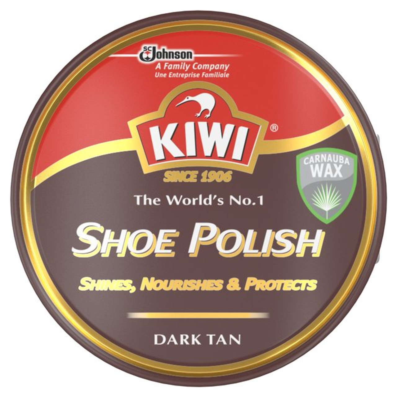 Kiwi Shoe Polish Dark Tan 50ml 