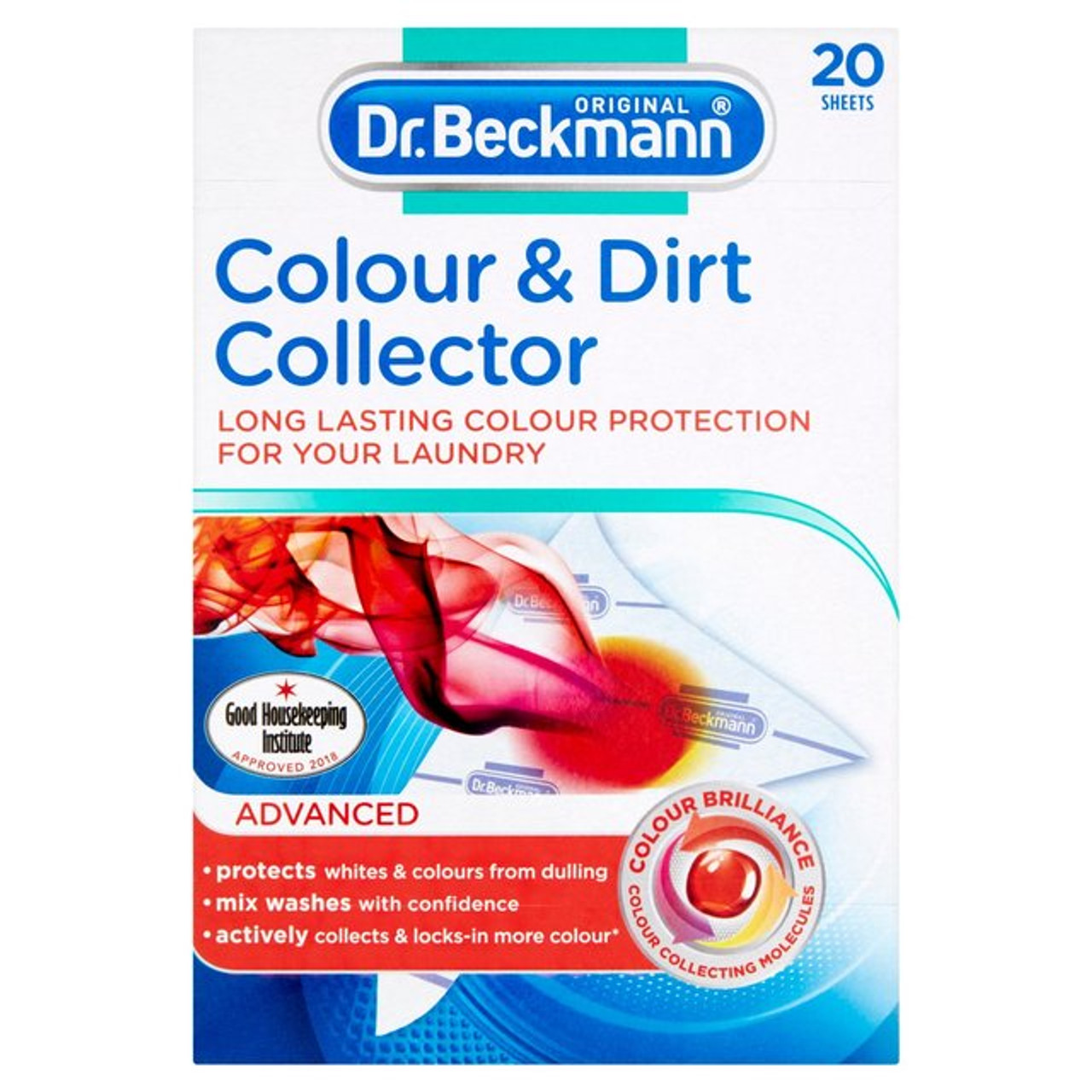 Dr. Beckmann Colour & Dirt Collector 20 Microfibre Sheets 20 per pack Caletoni - International Grocer