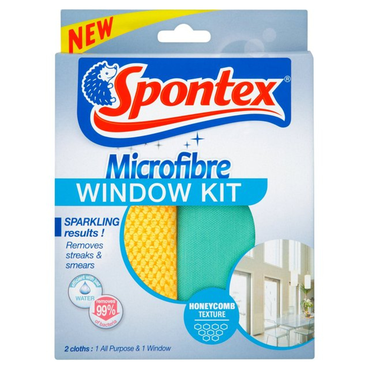 Spontex Microfibre Window Kit 2 per pack - Caletoni - International Grocer