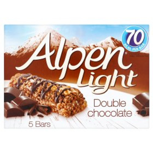 Alpen Light Double Chocolate Cereal Bars 5 x 19g