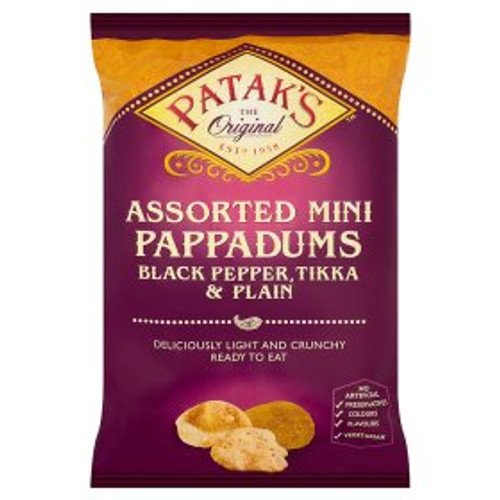 Pataks Assorted  Mini Poppadums 75g