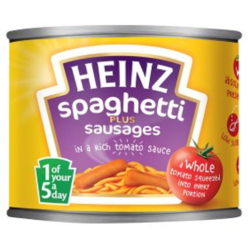 Heinz Spaghetti with Sausages in Tomato Sauce 200g