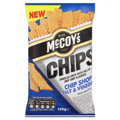 McCoy's Chip Shop Salt & Vinegar Flavour Potato Snack 130g