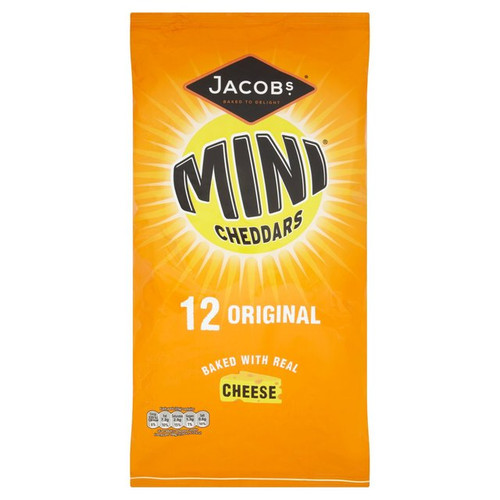 Jacob's Cheese Mini Cheddars 25g x 12 per pack