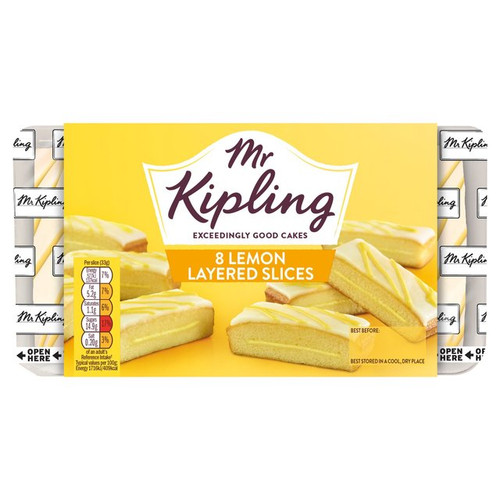 Mr Kipling Lemon Slices 8 Per Pack