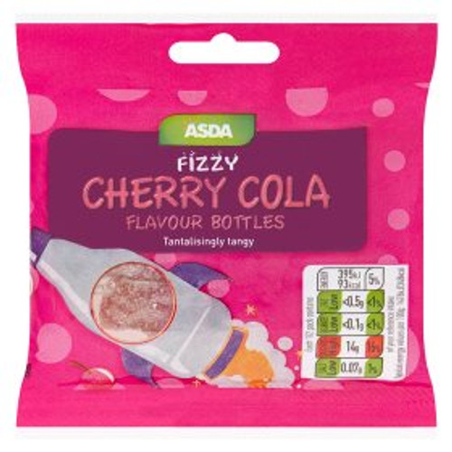 ASDA Fizzy Cherry Cola Flavour Bottles 45g