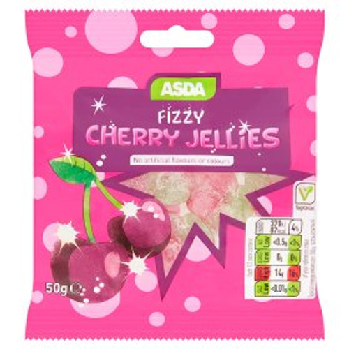 ASDA Fizzy Cherry Jellies 50g