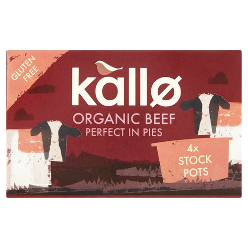 Kallo Organic Beef Stock Pots 4 x 24g