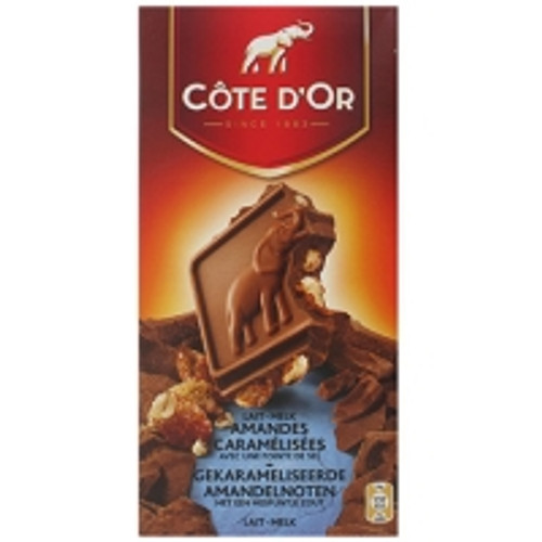 Cote D’Or Chocolat au Lait Amandes Caramelisees et Pointe de Sel 180g