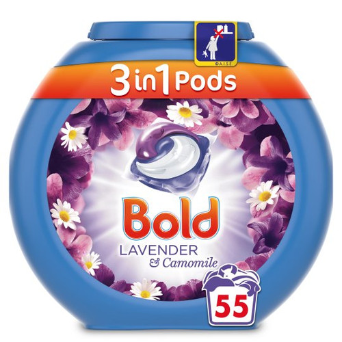 Bold 3In1 Lavender And Camomile Pods 55 Washes