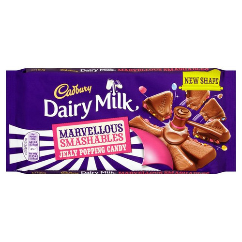 Cadbury Dairy Milk Marvellous Creations- Jelly Popping Candy Shells 180g