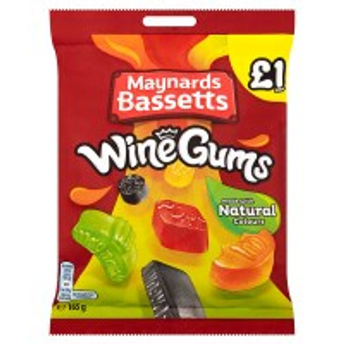 Maynards Bassetts Wine Gums 165g