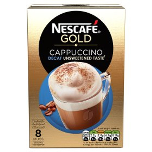 Nescafe Gold Cappuccino Unsweetened and Decaffenated